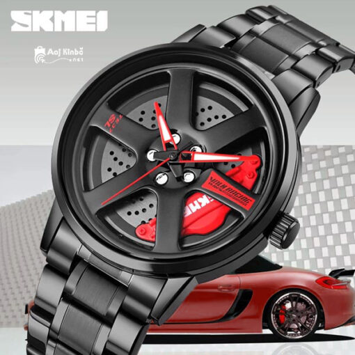 skmei 1787 wheels rolling creative watch red | aajkinbo.net